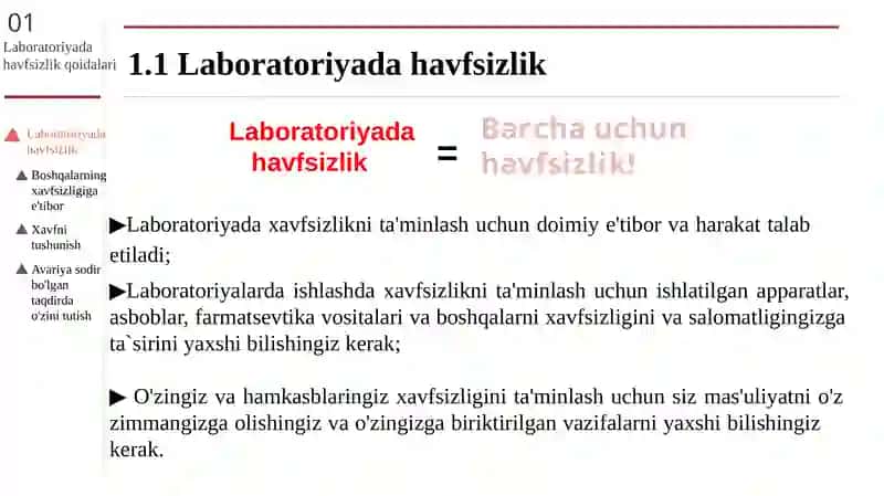 Laboratoriyada havfsizlik 3