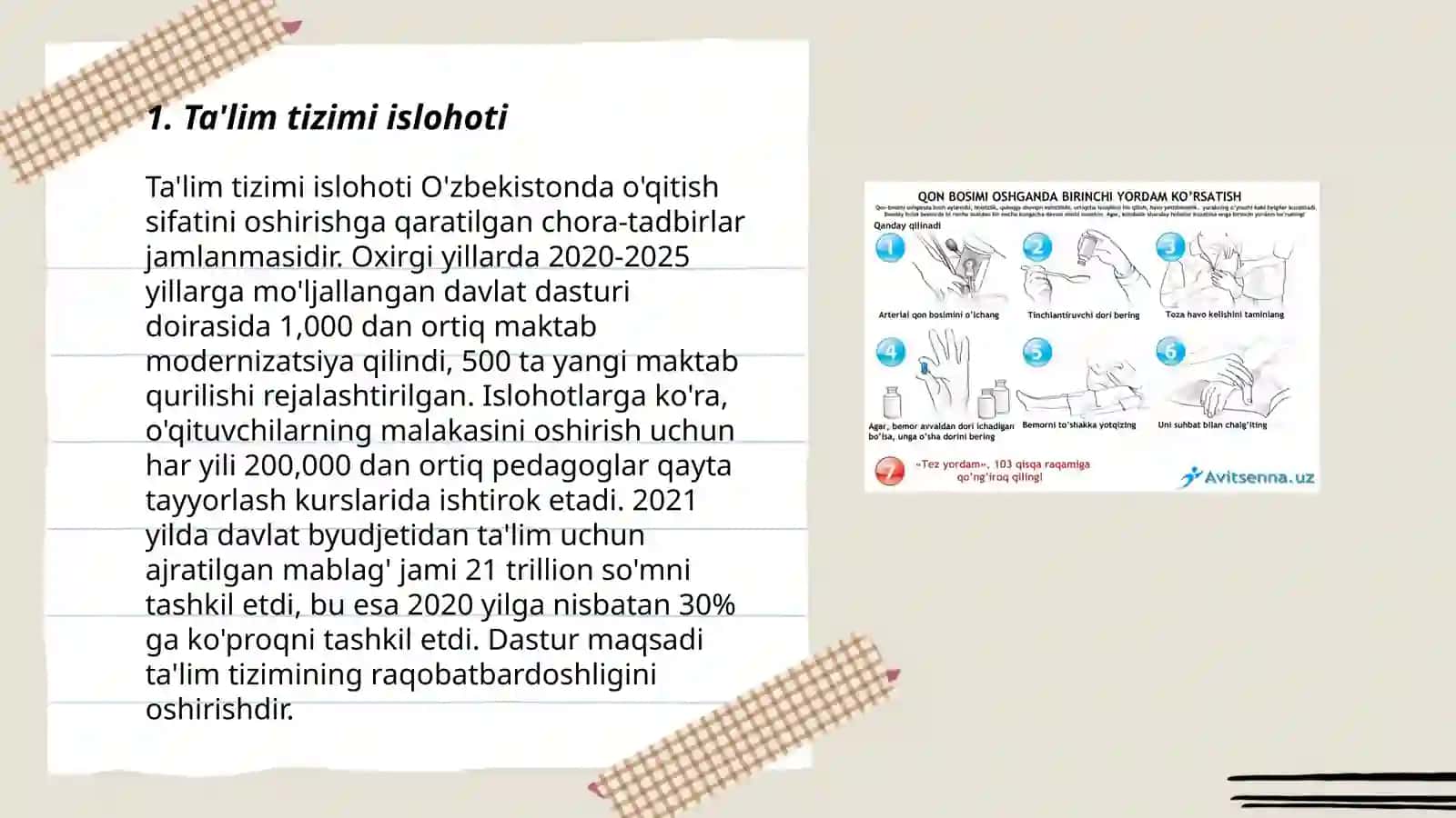 Ta'lim tizimi islohoti 3