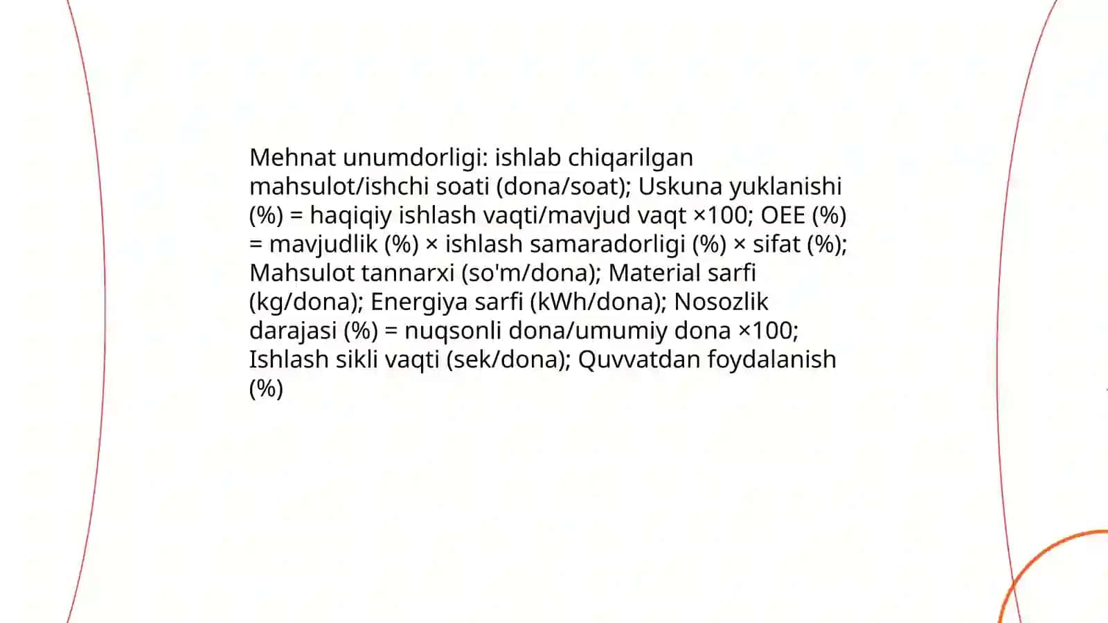 Ishlab chiqarish va samaradorlik 3