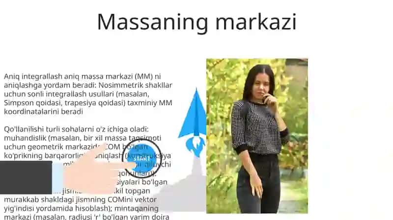 Aniq integralning mexanika masalalariga tadbiqlari 3