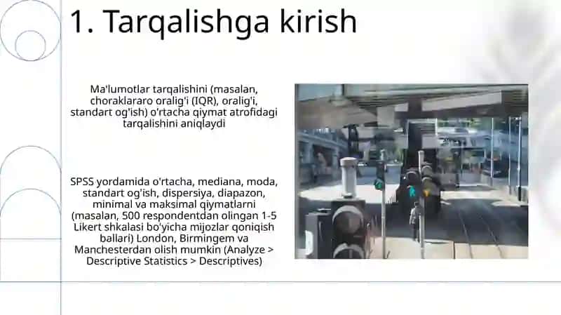Excel va SPSS kompyuter dasturlarida markazga intilish va qochish 3