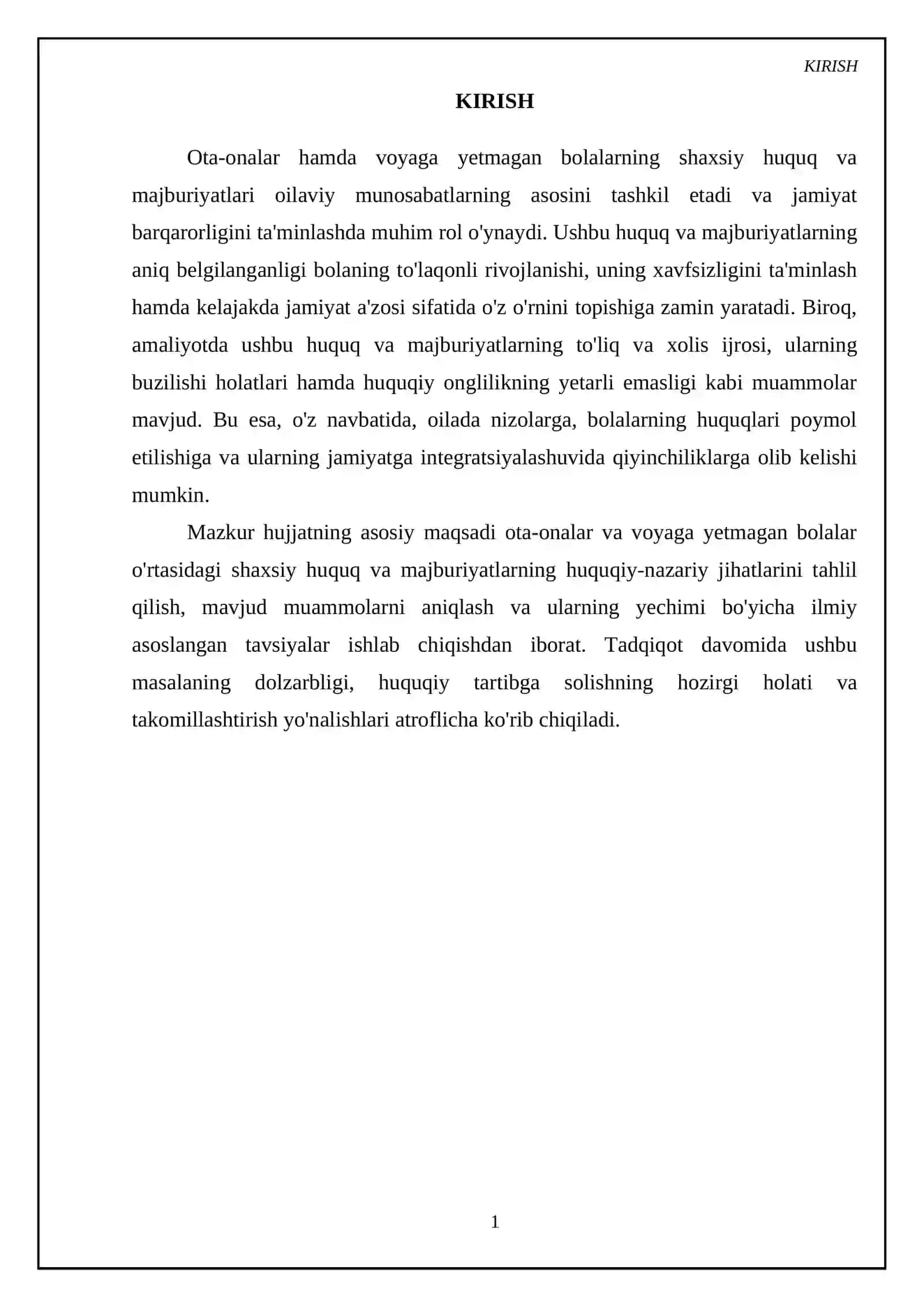 Ota-ona hamda voyaga yetmagan bolalarning shaxsiy huquq va majburiyatlari 3