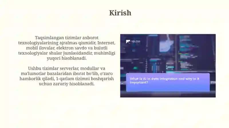 Taqsimlangan tizimlar oraliq muhitining (Middleware) o‘rni va ahamiyati 3