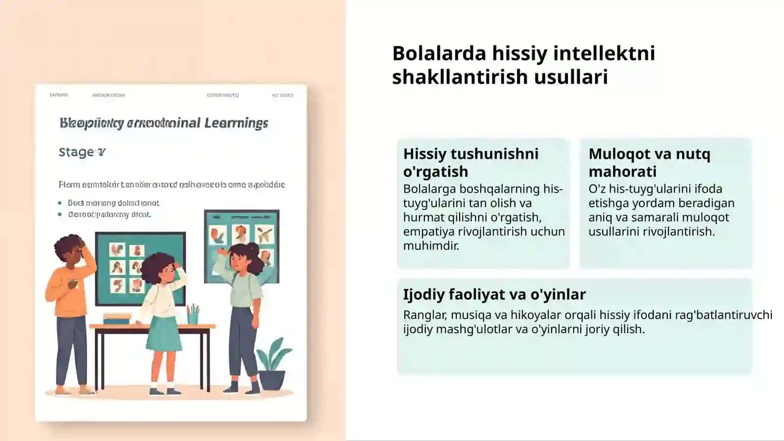 Kichkina yuraklar: ijtimoiy-hissiy rivojlanish 3