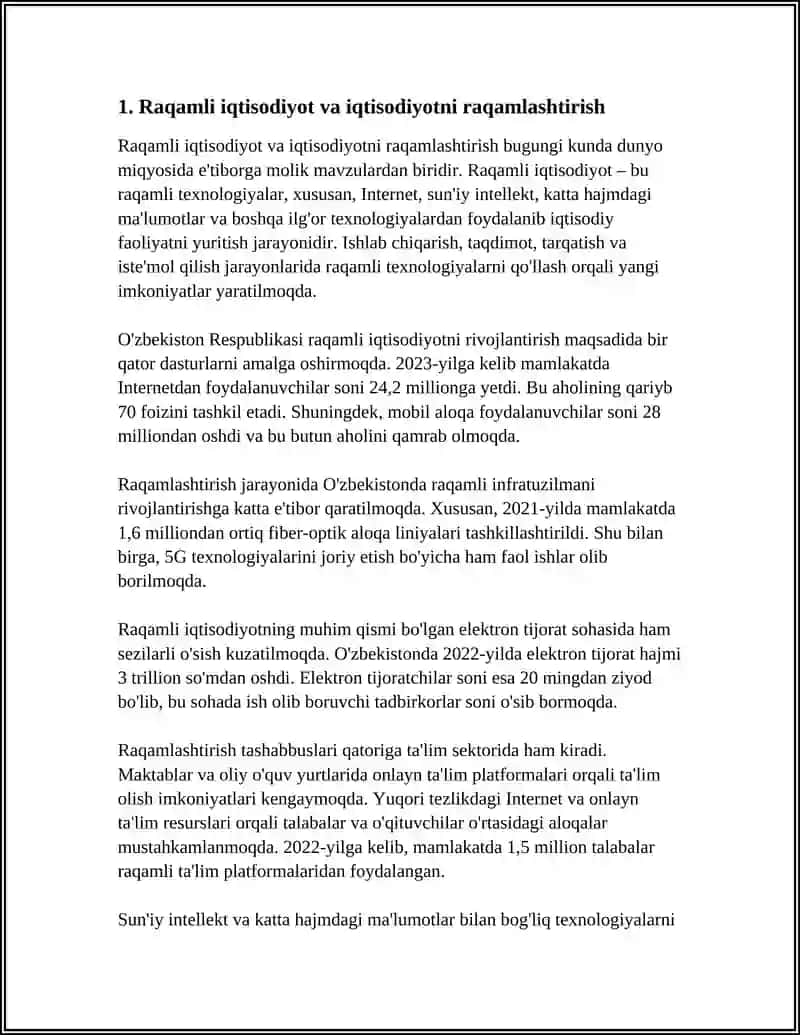 HOZIRGI ZAMON IQTISODIYOT FANI RIVOJLANISHINING ASOSIY YO'NALISHLARI 3