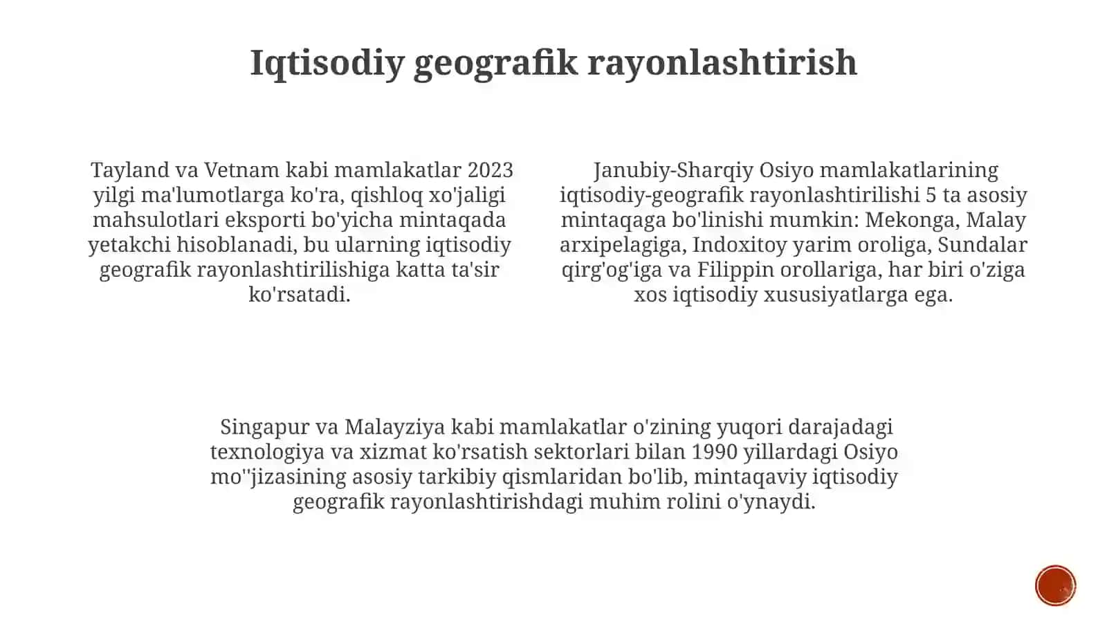 Janubi-Sharqiy Osiyo davlatlari geografiyasi 3