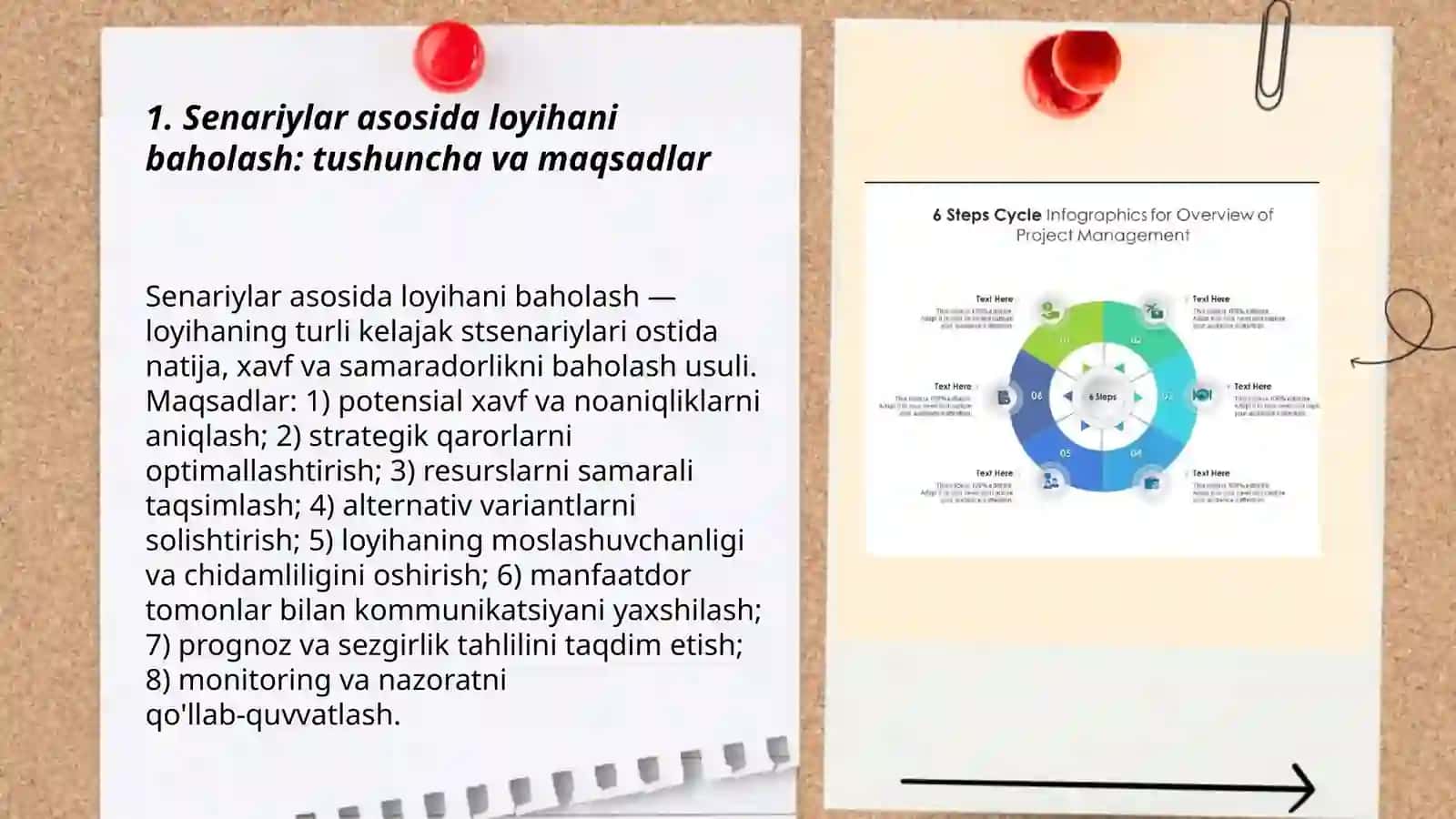 SENARIYLAR ASOSIDA LOYIHANI BAHOLASH 3
