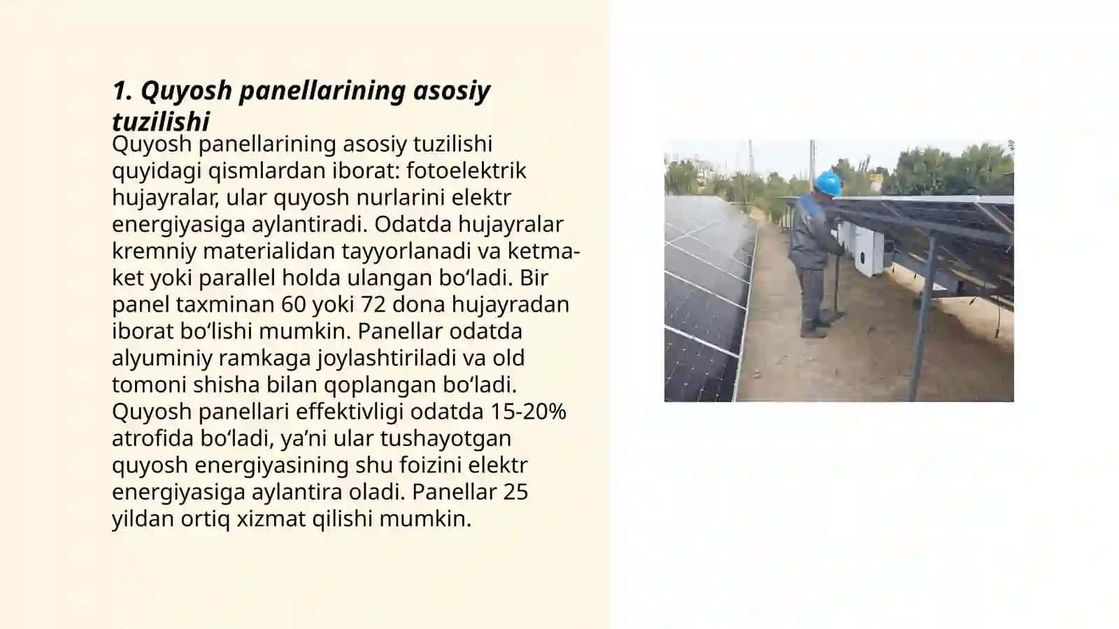 Quyosh panellarining ishlash prinsiplari 3