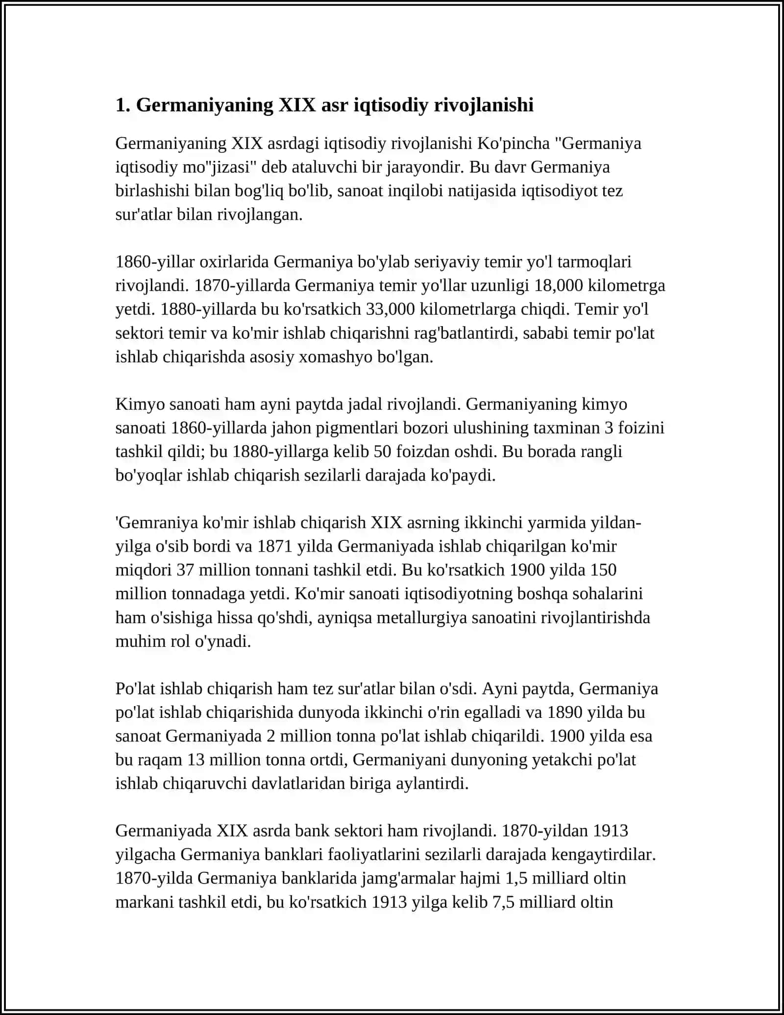 GERMANIYA IQTISODIY KONSEPSIYALARINING SHAKLLANISHI (XIX ASR O'RTALARI); GERMANIYADAGI TARIXIY MAKTAB 3