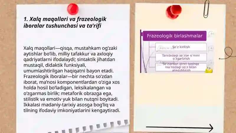 Xalq Maqollari va Frazeologik Iboralardan Foydalanish Mahorati 3