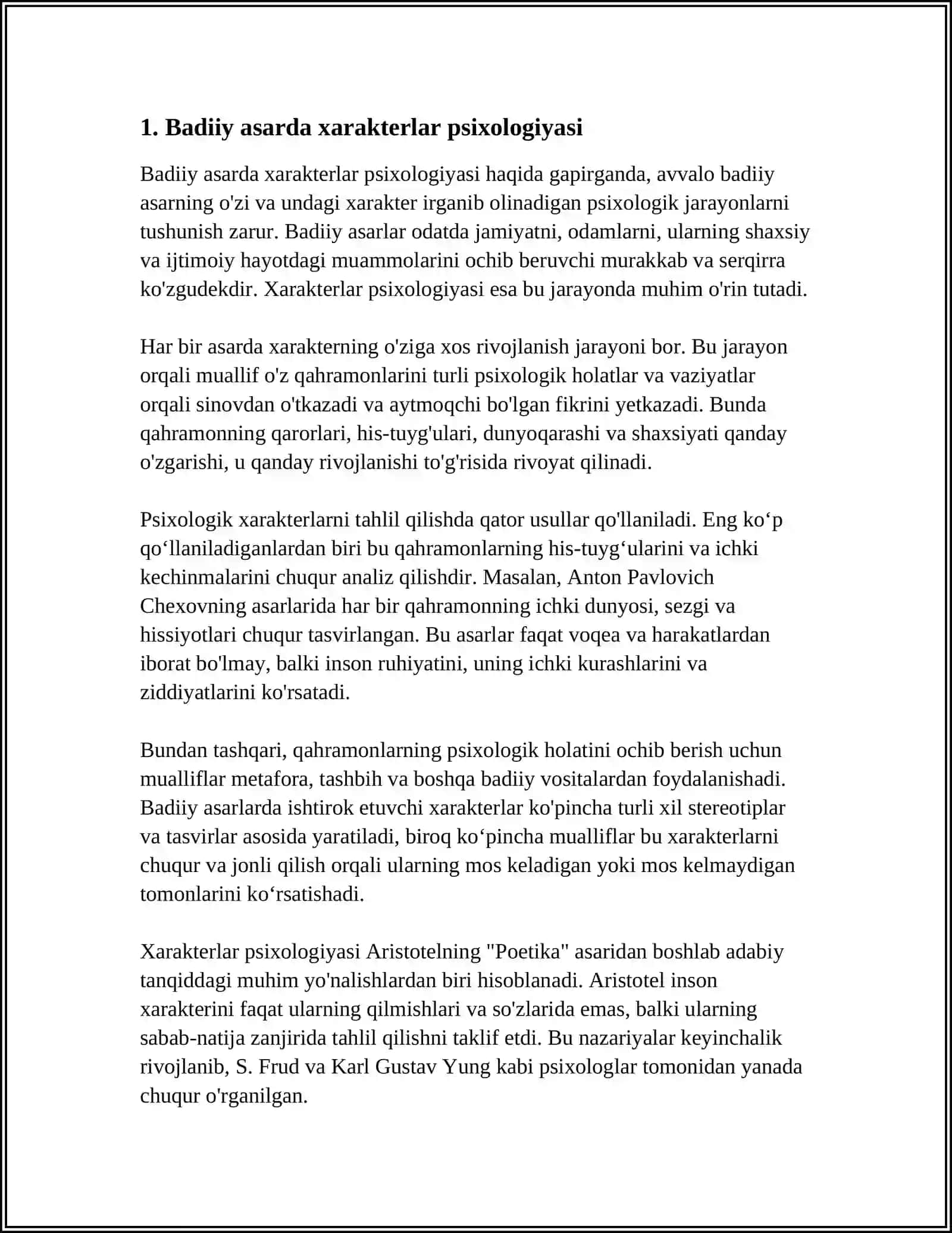 BADIIY ASARDA PSIXOLOGIZM 3