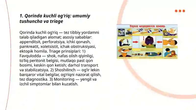 Qorinda kuchli og‘riq va tez tibbiy yordam ko‘rsatish 3