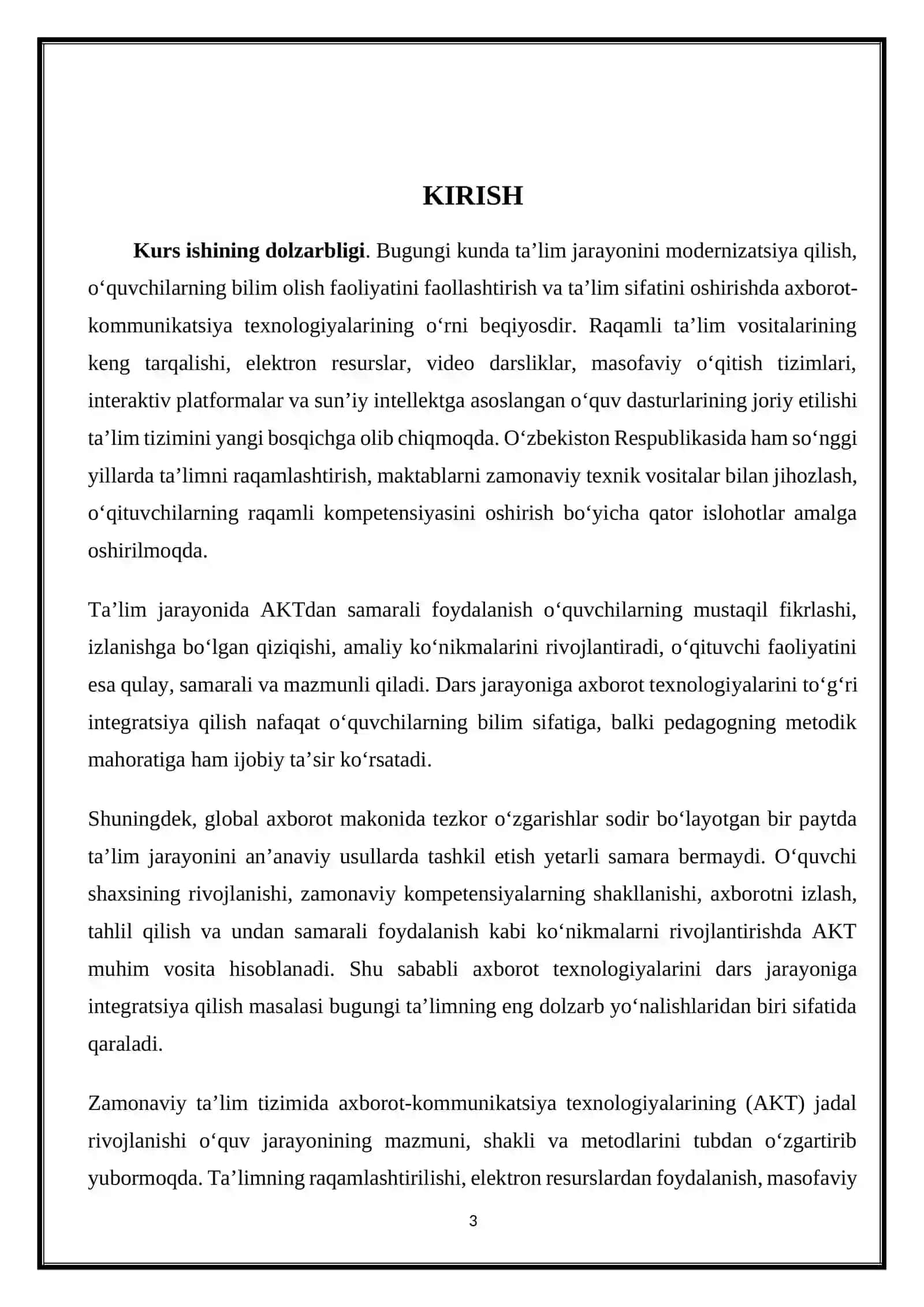 Axborot texnologiyalarini dars jarayoniga integratsiya qilish 3