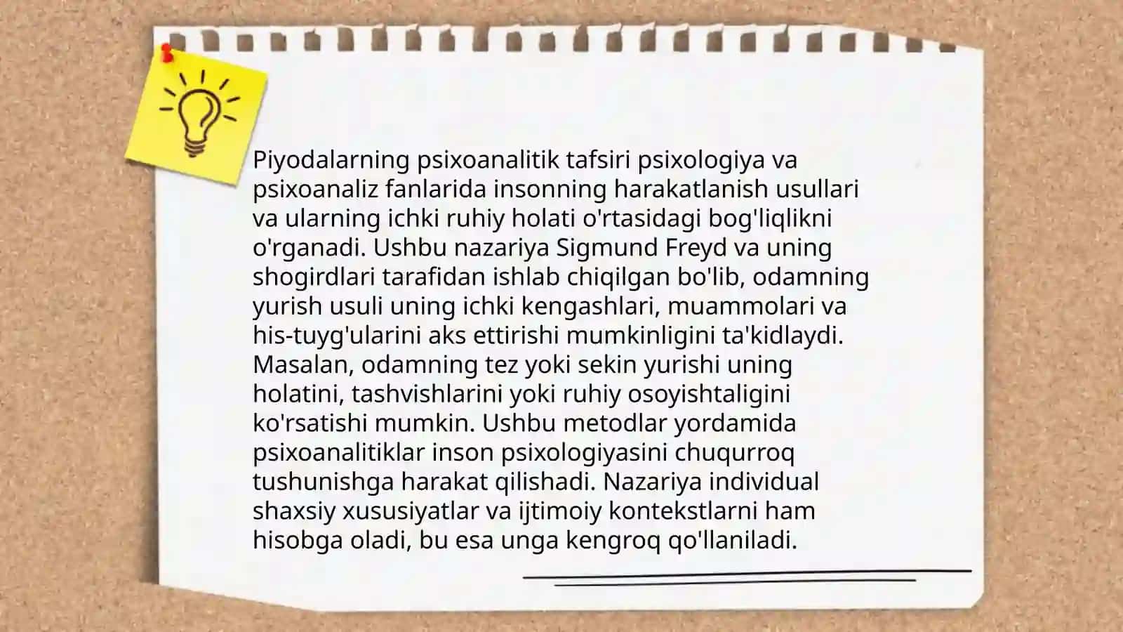 Piyodalarning psixoanalitik tafsiri 3