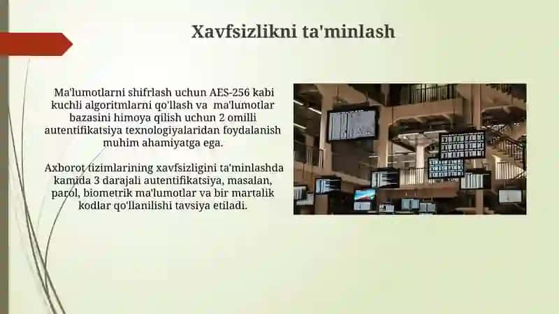 Avtomatlashtirilgan Axborot Tizimlarining Ta'rifi 3