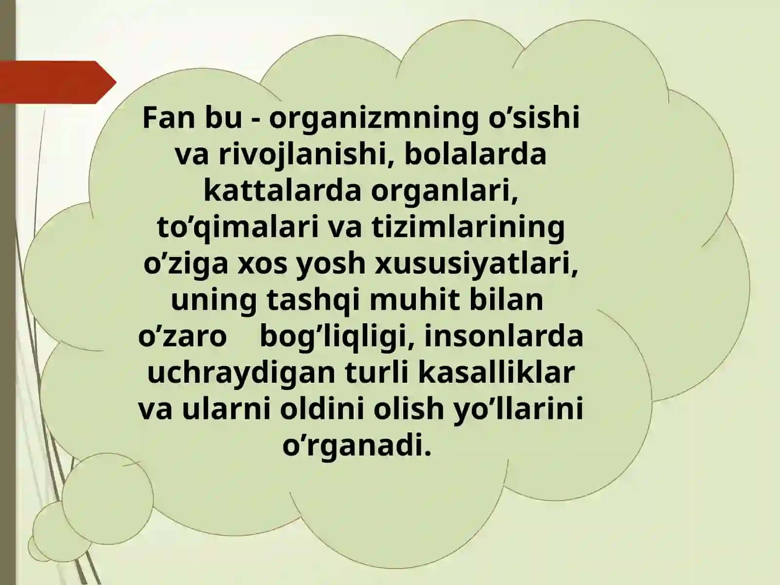 ANATOMYASI FANINING PREDMETI, TARIXI HAMDA BOLALAR O’SISHI VA RIVOJLANISHINING UMUMIY QONUNIYATLARI 3