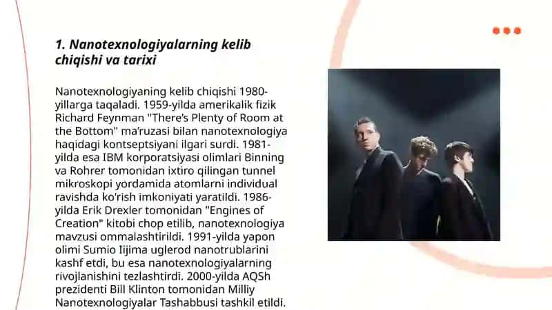 Nanotexnologiyalarning rivojlanishining o'rni va ahamiyati 3