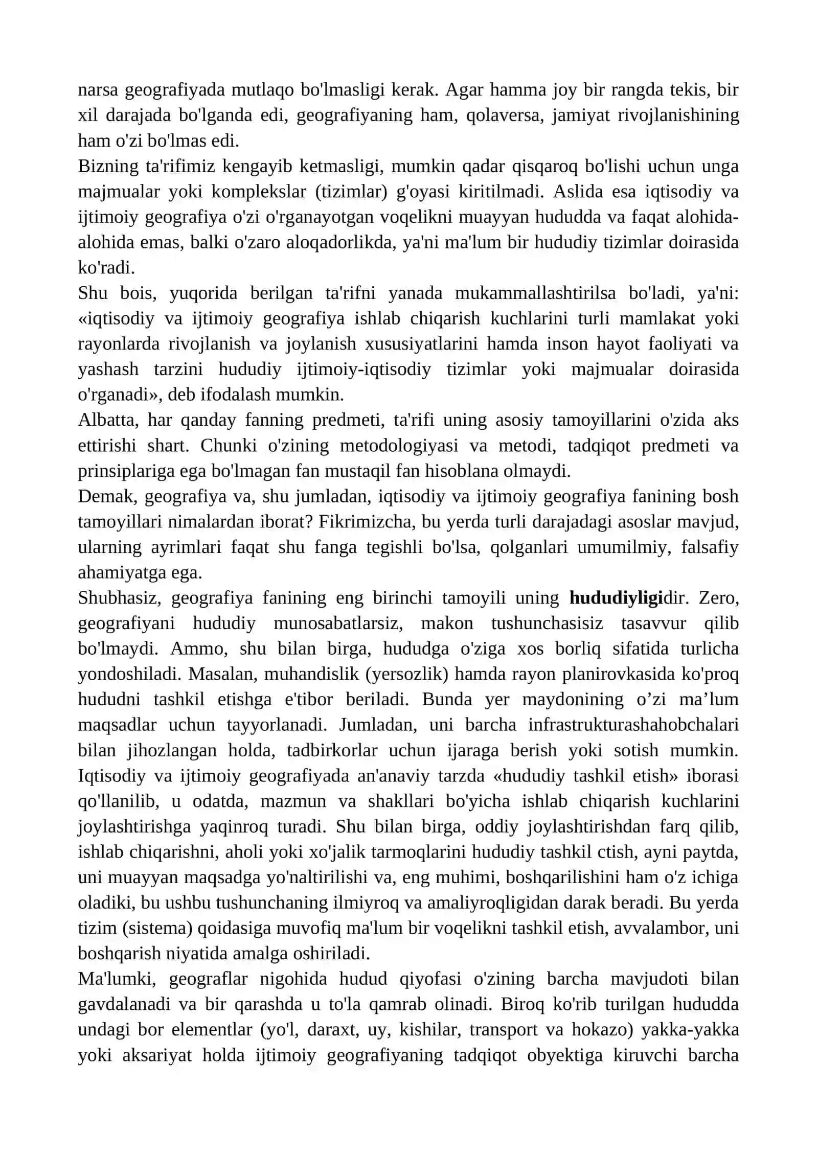 IQTISODIY VA IJTIMOIY GEOGRAFIYANING FANLAR TIZIMIDA TUTGAN O‘RNI 3