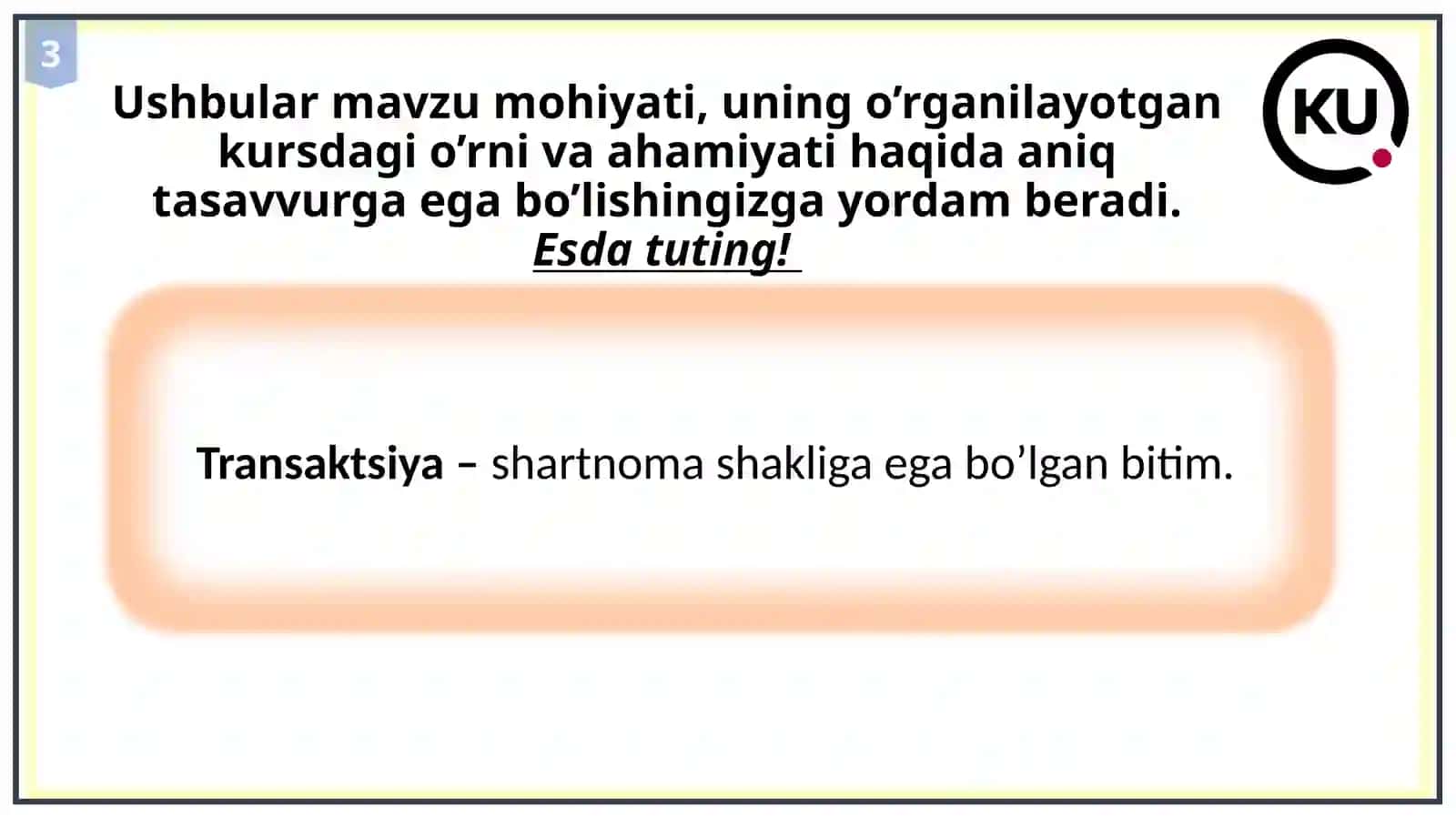 5-Amaliy mashg’ulot: Transaksiya va transformasiya xarajatlari hamda ularni tahlil qilishga yondashuvlar 3