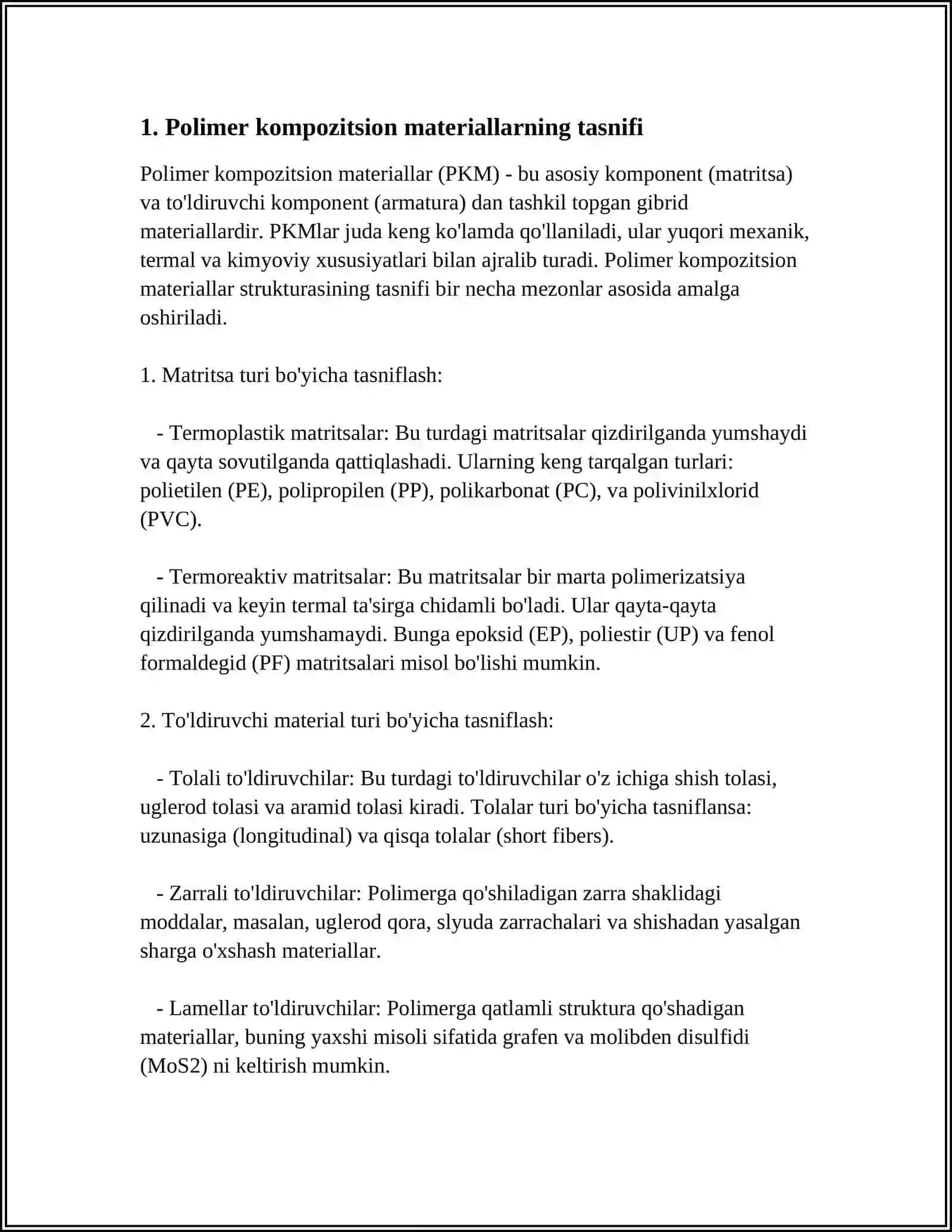 POLIMER KAMPAZITSION MATERIALLARNING YUNGLARINI QATTIQ SIRTDAGI ASSOTSIATSIYASINING NAZARYASI 3