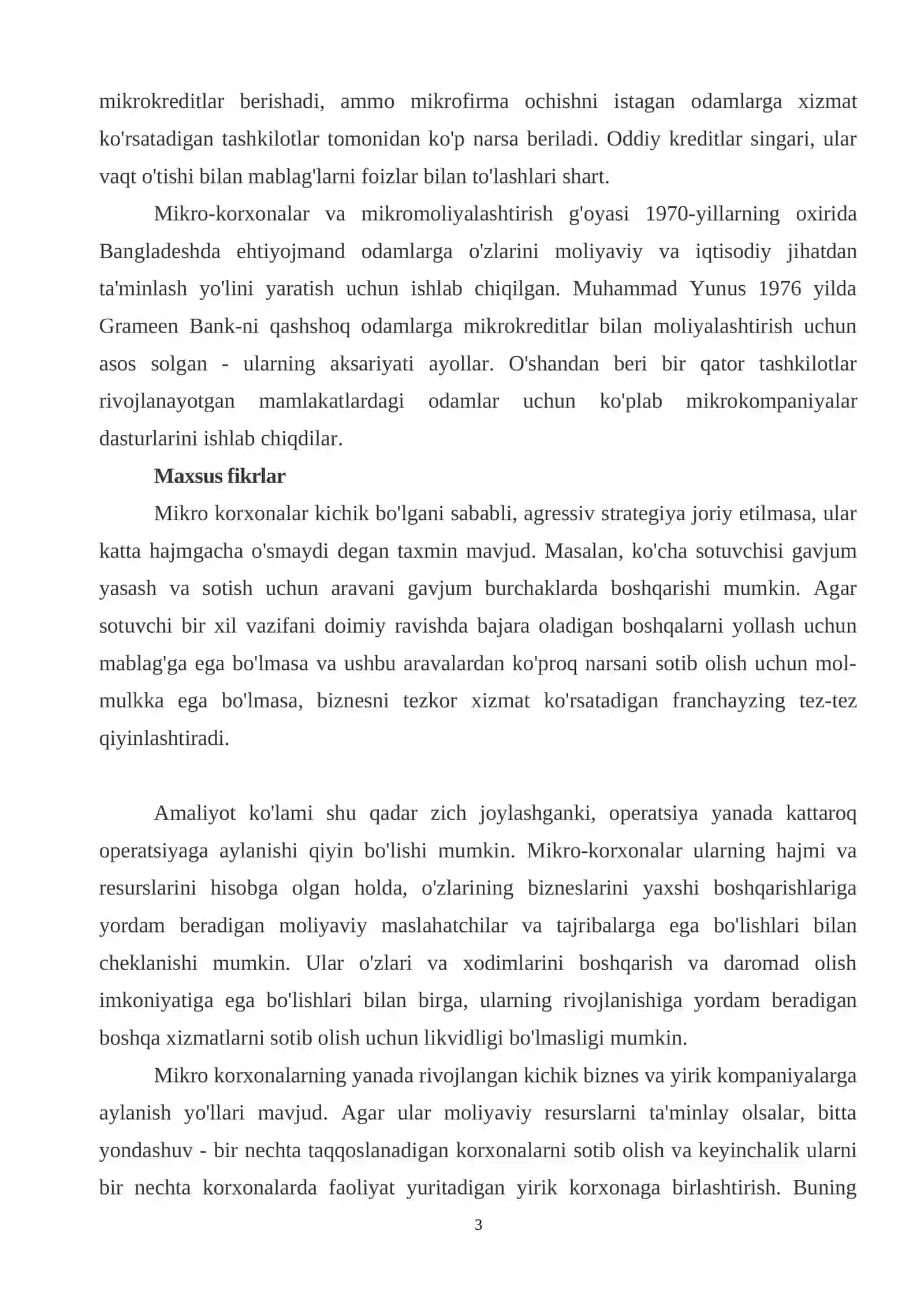 Mikrofirma va o`rta korxonalarni rivojlanishi 3