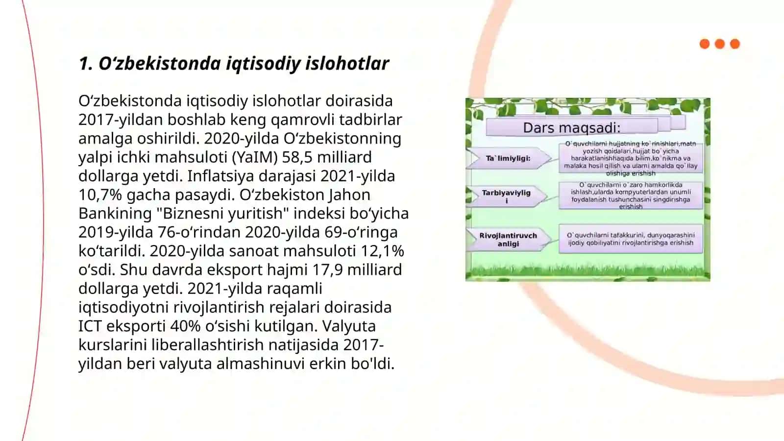 Oʻzbekistonda ijtimoiy siyosiy iqtisodiy madaniy hayotida roʻy beradigan oʻzgarishlar 3
