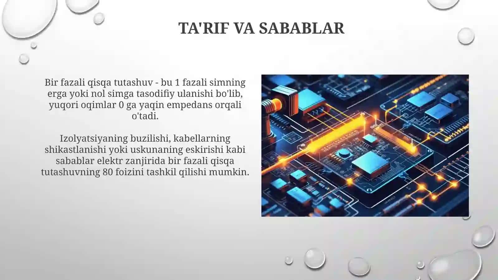 Energetikada Birfazali qisqa tutashuv 3