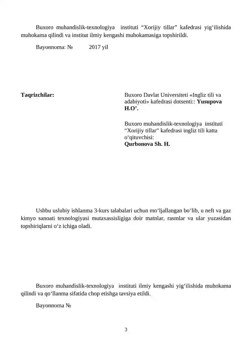 Uslubiy ishlanma 3-kurs talabalari 3