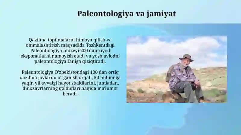 Paleontologiya va jamiyat 3