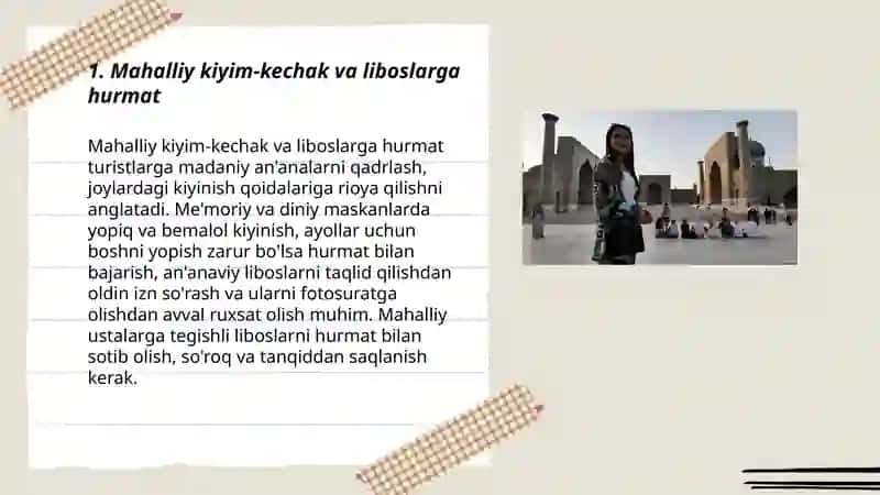 Mahalliy kiyim-kechak va liboslarga hurmat 3
