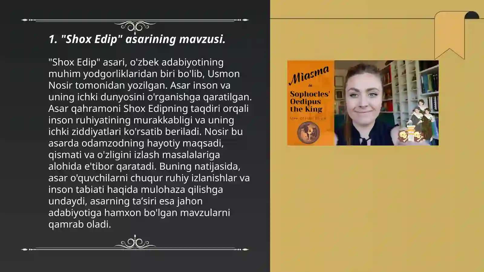 Sofokilning "Shox Edip" asari tahlili 3