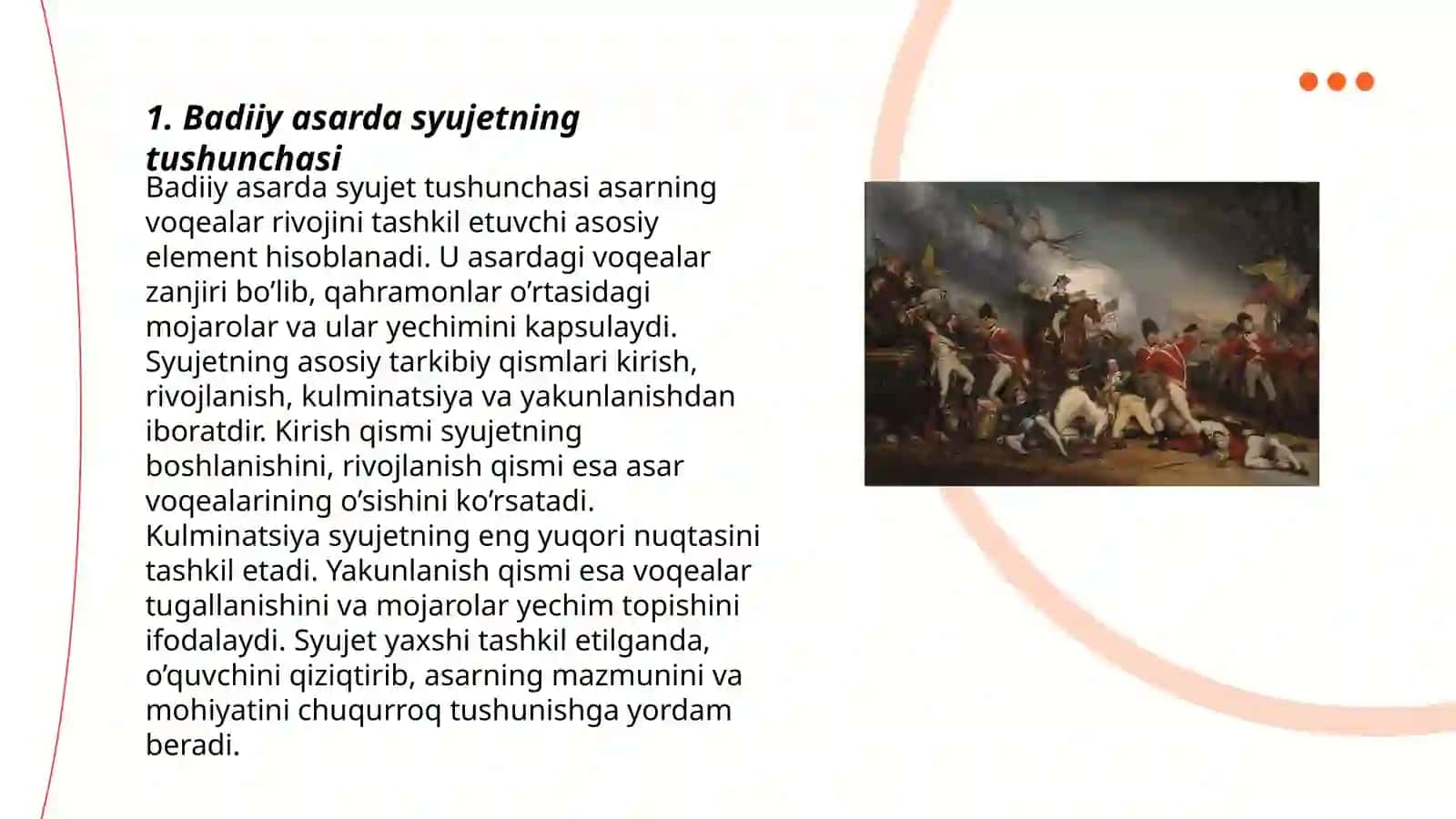Badiiy asar syujeti va kompozitsiyasi 3