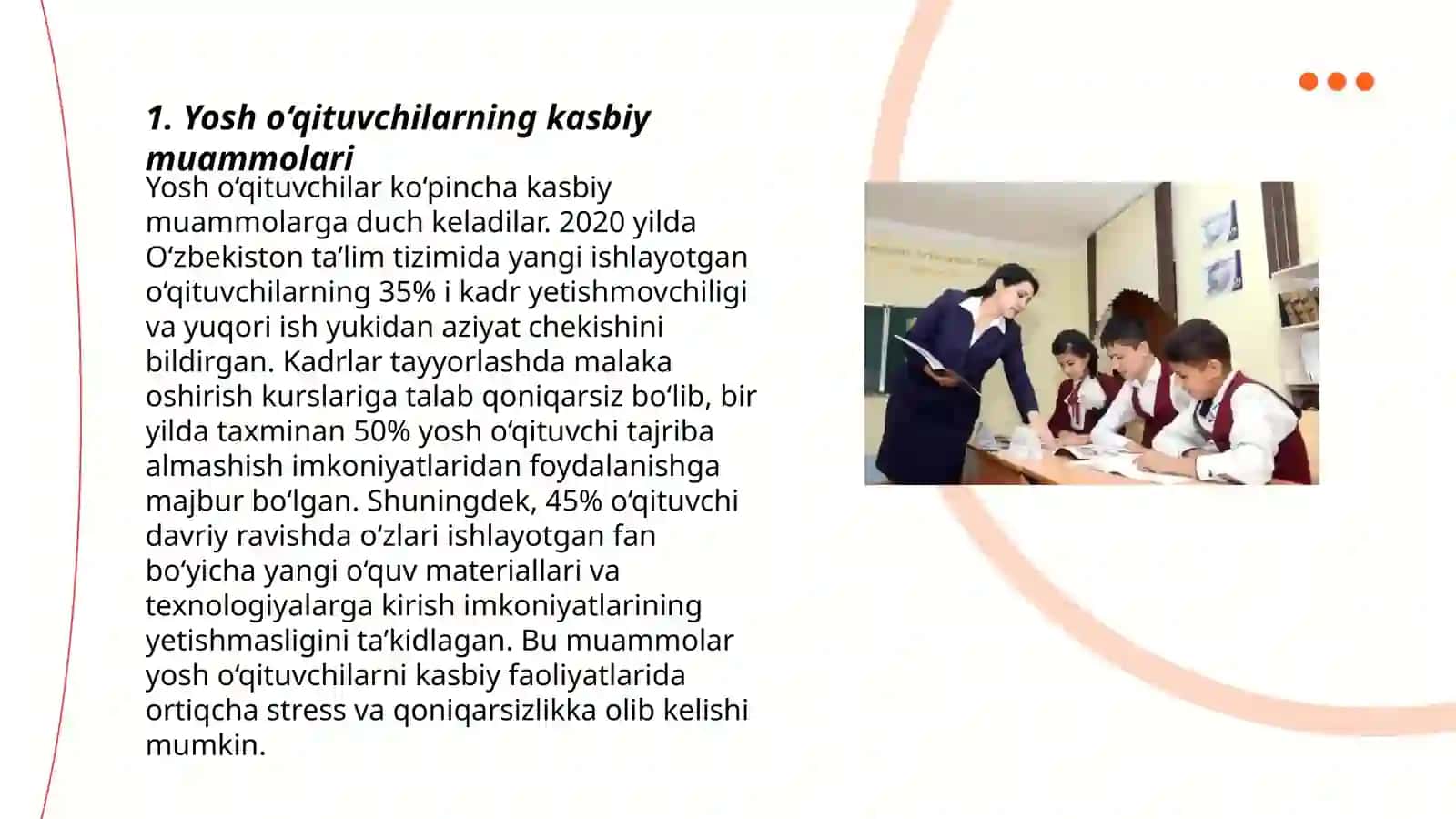 Yosh o'qtuvchilarning kasbiy-pedagogik dilkashligini o'rganish dasturi 3