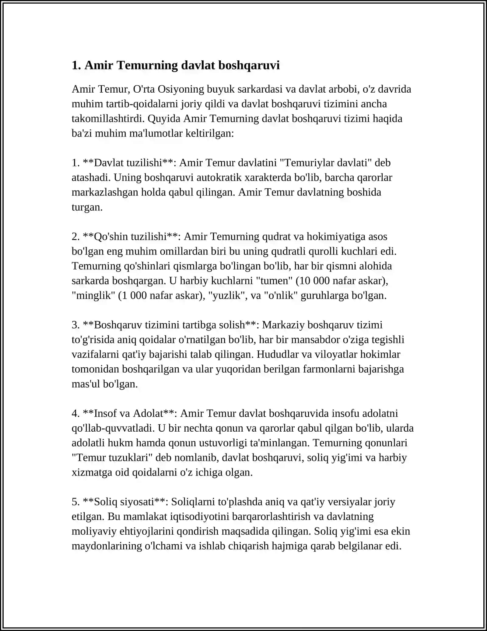 AMIR TEMUR DAVLAT ARBOBI 3