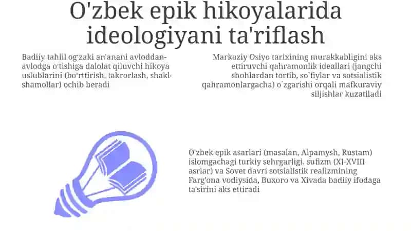 O'zbek xalq dostonlarini g'oyaviy va badiiy tahlil qilish 3