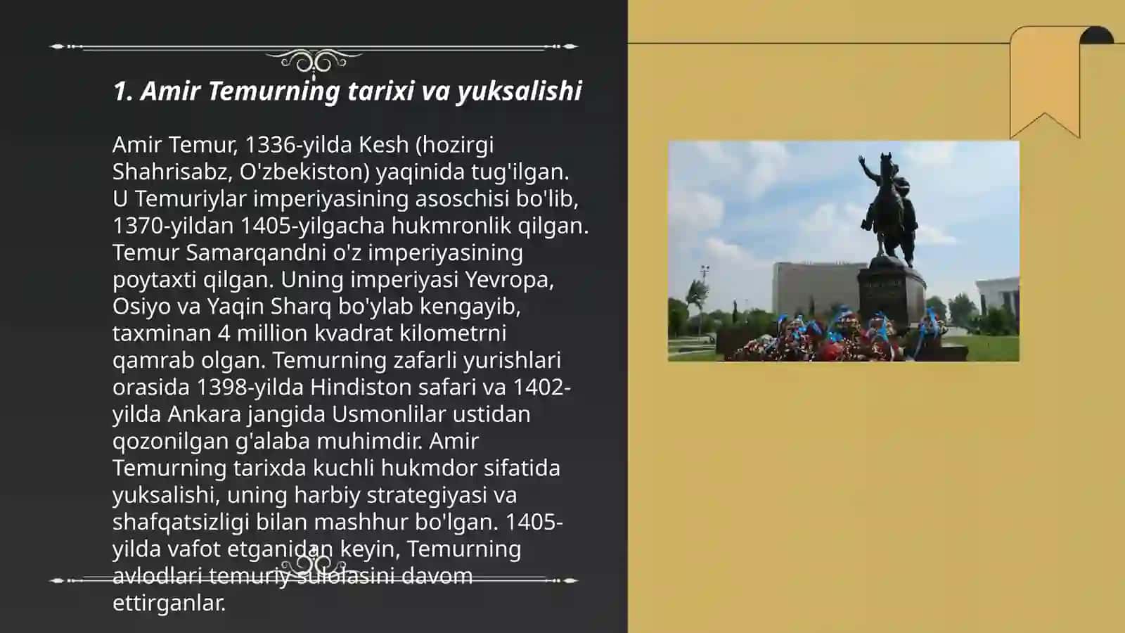 Oʻzbekistonning eng yangi tarixi fanidan tayyorlagan taqdimoti 3