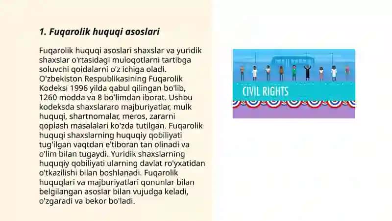 Fuqarolik huquqi asoslari 3