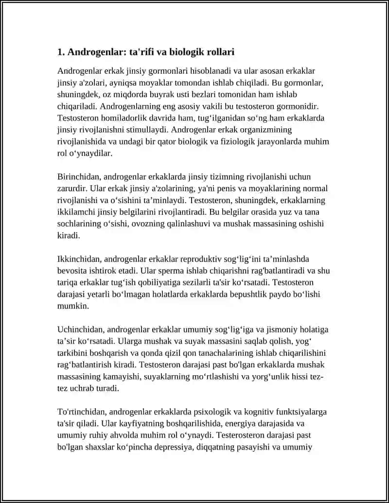 ANDROGEN ESTROGEN GIPOFIZ EPIFIZ TESTOSTERON MALUMOTLARI 3