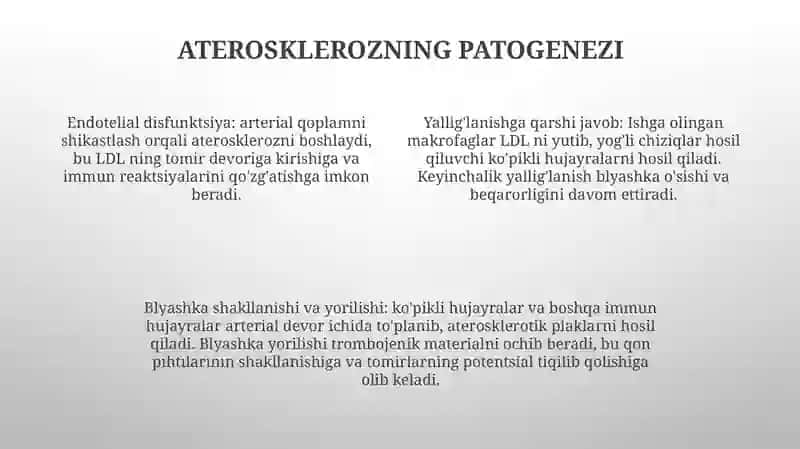 Atereskleroz.Xafaqonlik Kasaligi.Yurak Ishemik Kasaligi Patamorfoloyiyasi 3