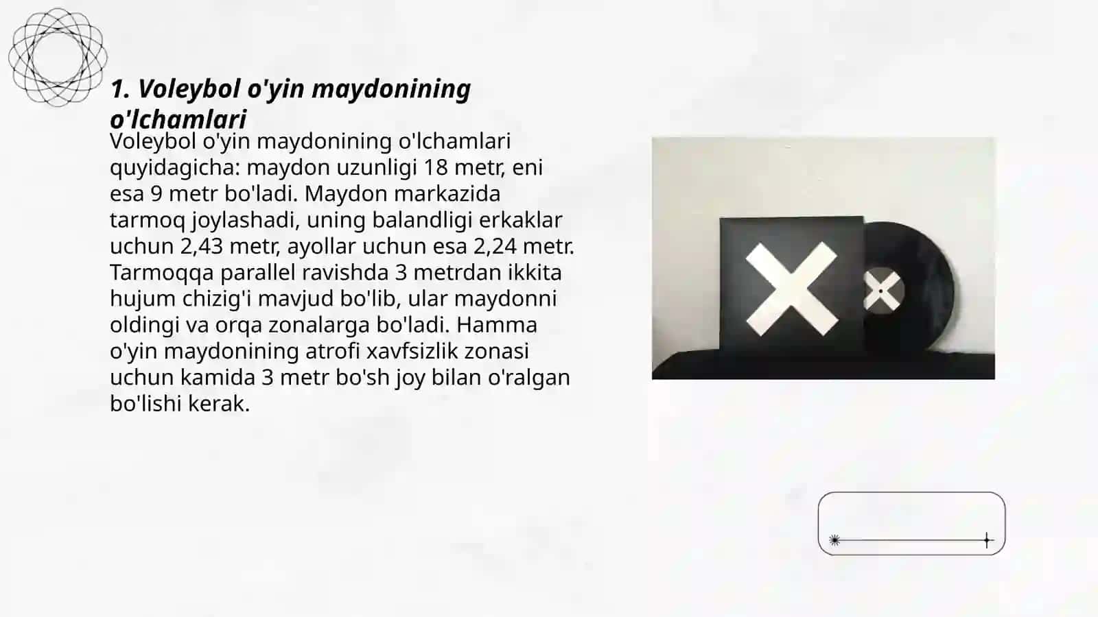 Voleybol o'yini maydon o'lchamlari hamda o'yin qoidalari 3