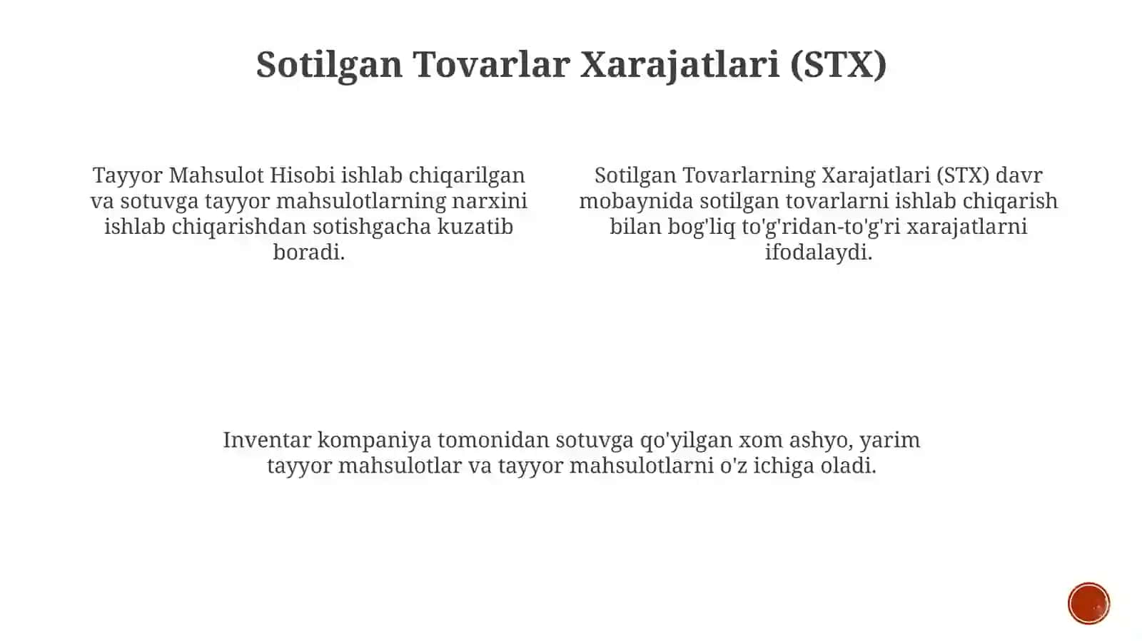 Tayyor Mahsulot Hisobi 3