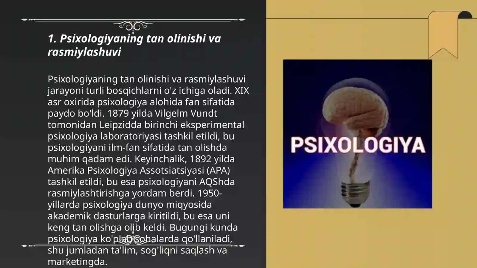 Psixologiya fanining taraqqiyot bosqichlari 3