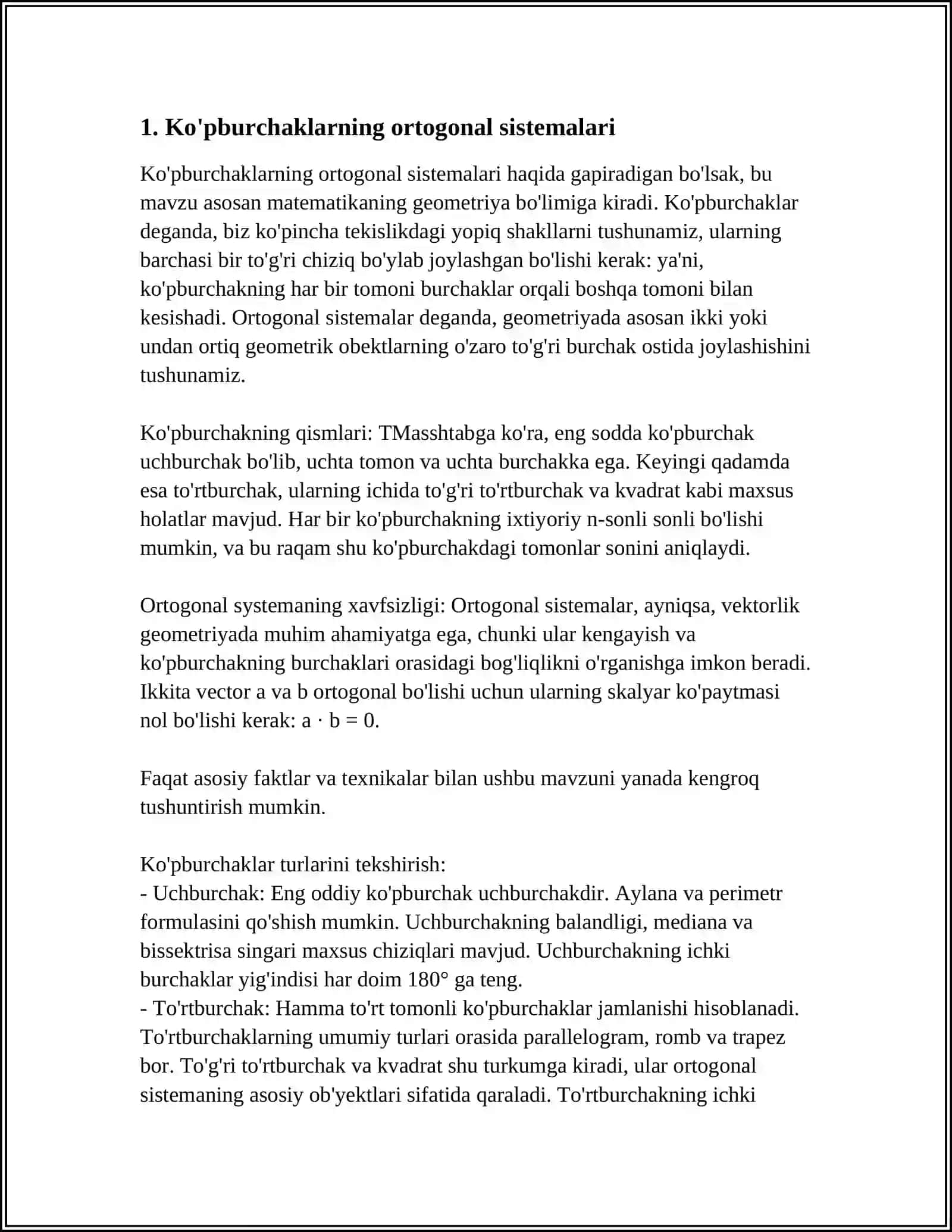 ORTOGONAL VA ORTONORMAL SISTEMALAR 3