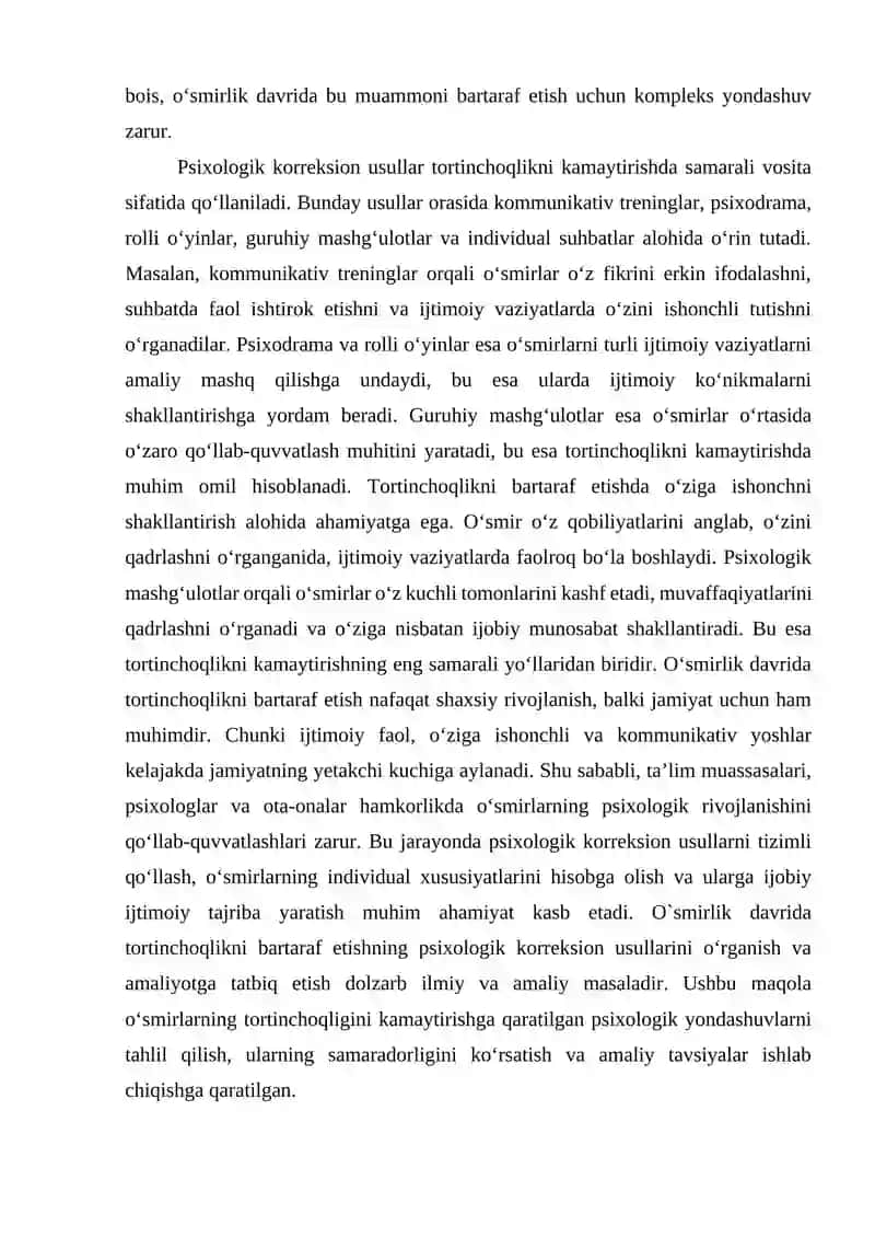 Psixologik korreksion usullar 3