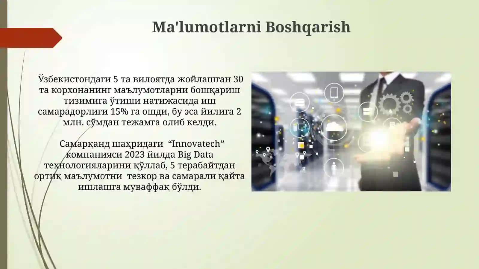 Maxsus Tizimlarni Amalga Oshirish 3