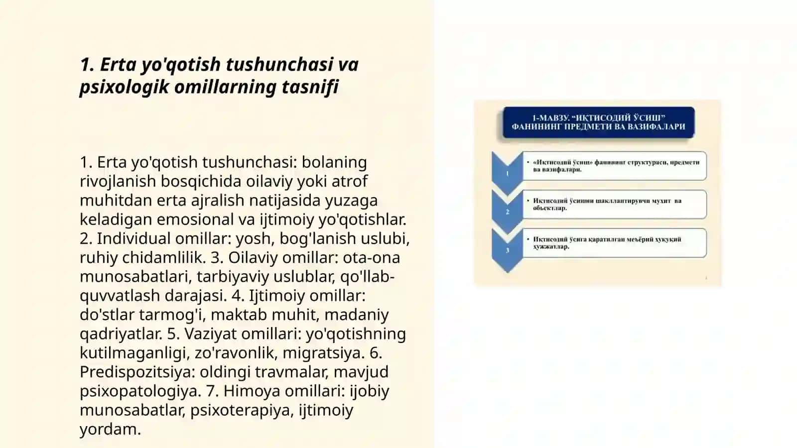 Erta yóqotishning pisxologik omillari 3