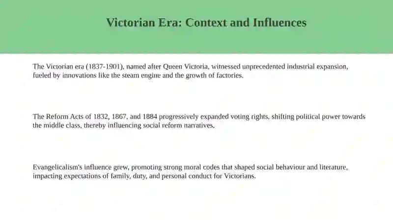 The Victorian age and Realism in English literature 3