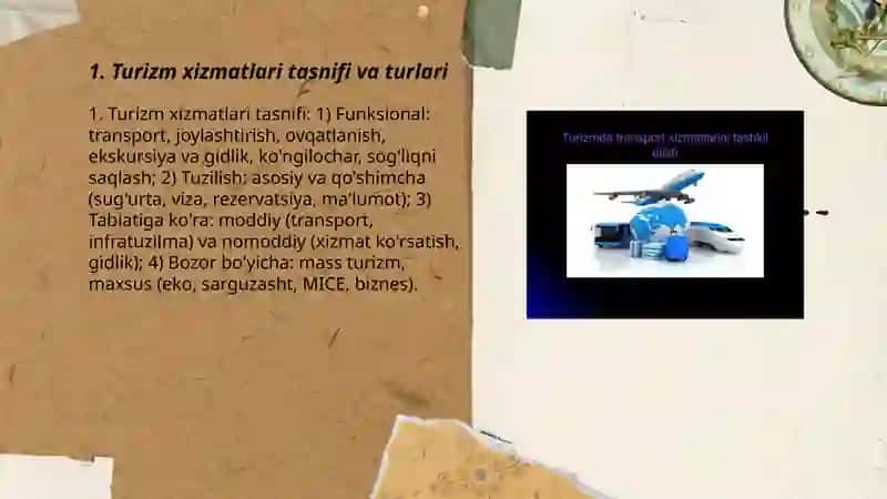 Turizmda xizmatlar va ularning xususiyatlari 3