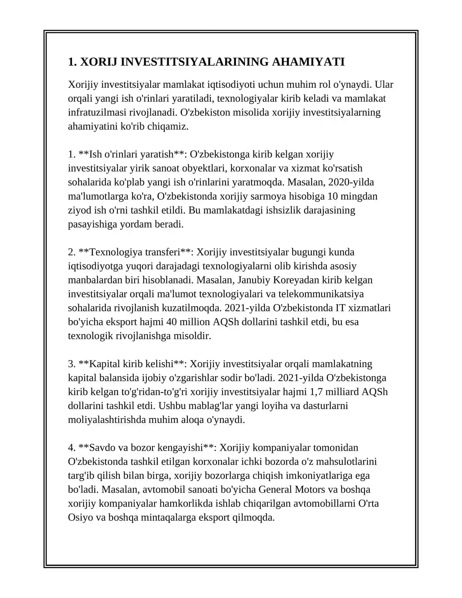 XORIJ INVISTITSIYALARI ISHTIROKIDAGI KORXONALAR FAOLIYATI 3