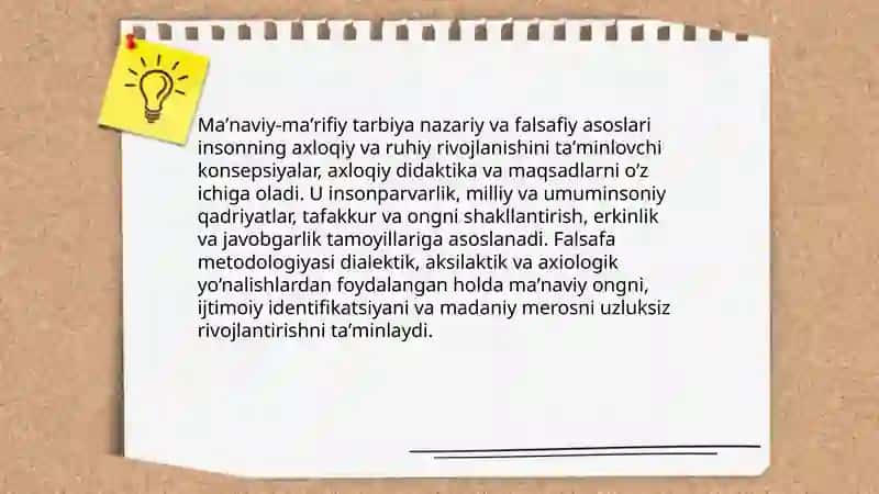 Maʼnaviy-maʼrifiy va tarbiyaviy ishlarni tashkil etishning ilmiy uslubiy asoslari 3